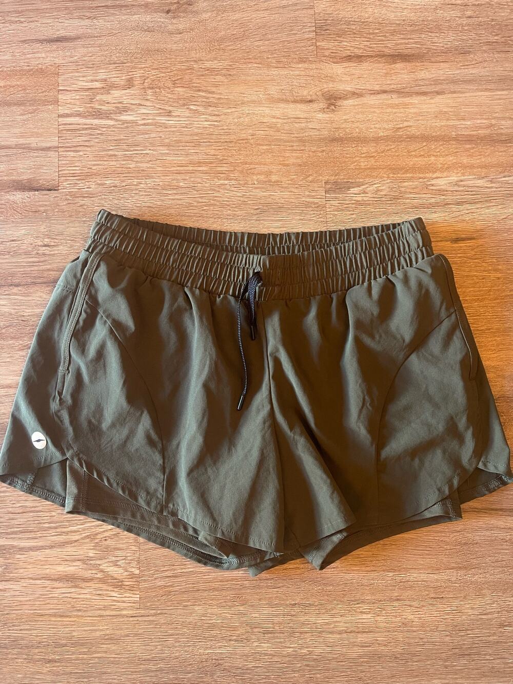 Avia Green Activewear Shorts with Compression Shorts Size Medium